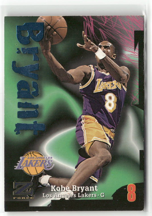 Basketball NBA Kobe Bryant 1997-98 Skybox Z-Force #88 Los Angeles Lakers Trading Card Original