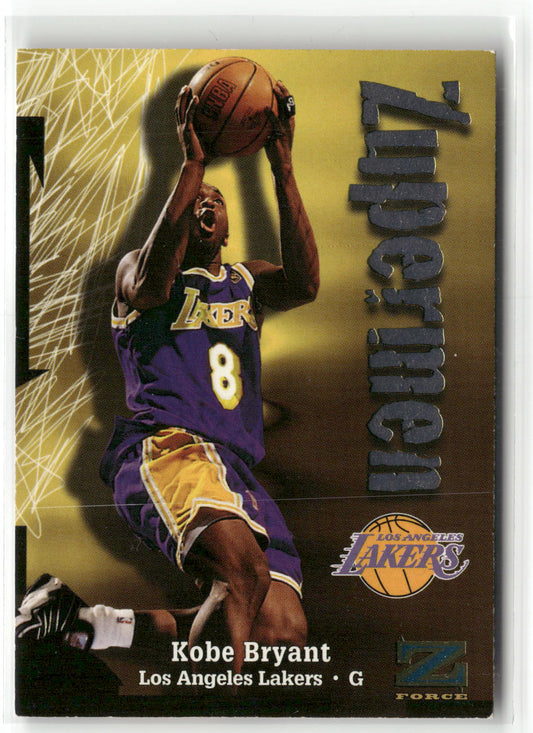 Basketball NBA Kobe Bryant 1997-98 SkyBox Z-Force Series 2 #195 Los Angeles Lakers Trading Card Original