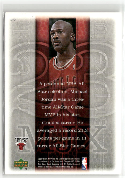 Basketball NBA Michael Jordan 1999-00 Upper Deck MVP #179 Chicago Bulls Trading Card Original