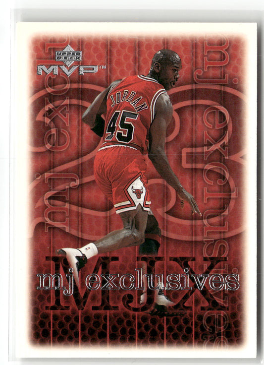 Basketball NBA Michael Jordan Upper Deck MVP MJ Exclusives 1999 #185 Chicago Bulls Trading Card Original