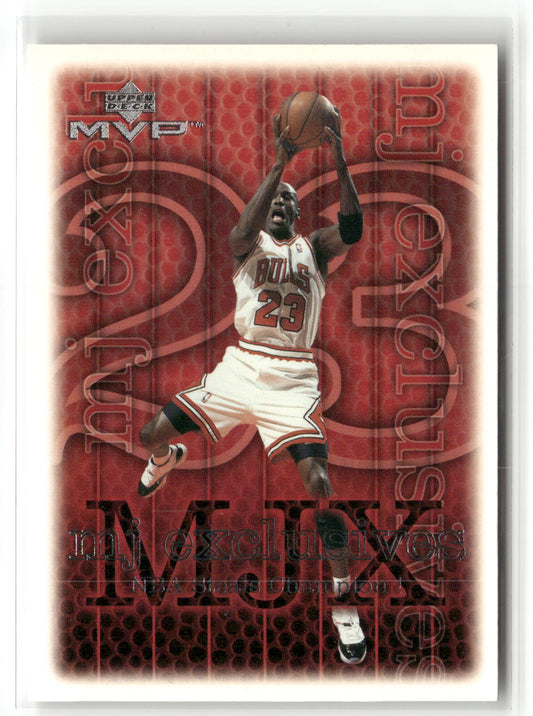 Basketball NBA Michael Jordan Upper Deck MVP MJ Exclusives 1999-00 #203 Chicago Bulls Trading Card Original