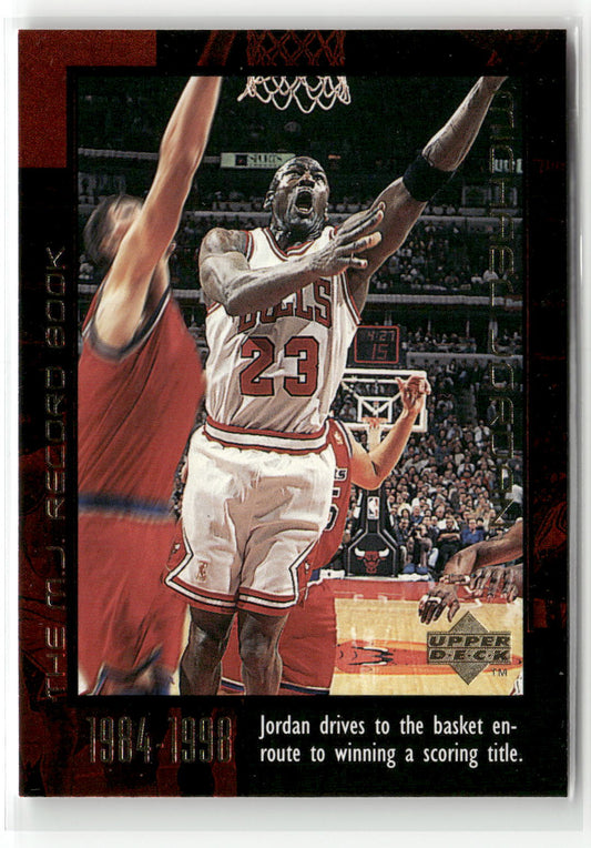 Basketball NBA Michael Jordan Upper Deck The M.J. Record Book 1999 #48 Chicago Bulls Trading Card Original