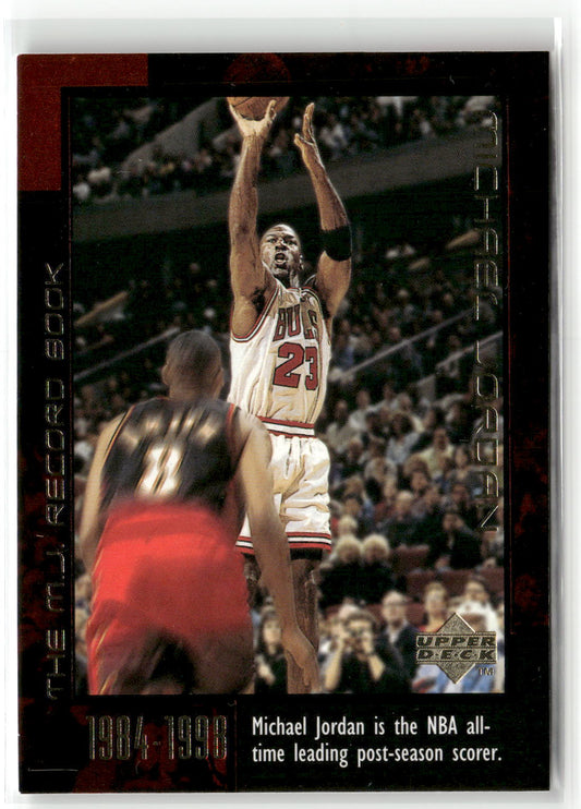 Basketball NBA Michael Jordan Upper Deck The M.J. Record Book 1999 #54 Chicago Bulls Trading Card Original