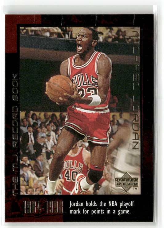 Basketball NBA Michael Jordan Upper Deck The M.J. Record Book 1999 #53 Chicago Bulls Trading Card Original