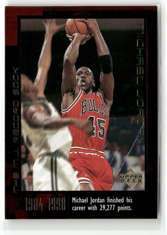 Basketball NBA Michael Jordan Upper Deck The M.J. Record Book 1999 #51 Chicago Bulls Trading Card Original