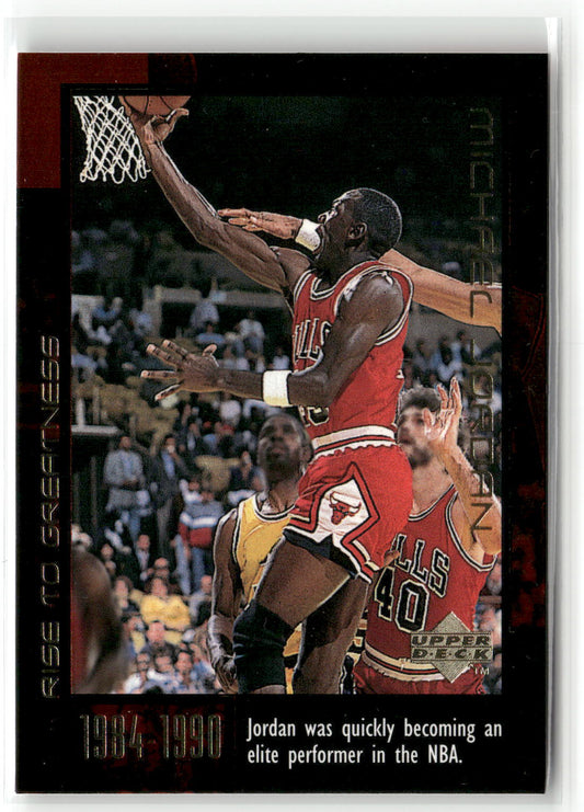 Basketball NBA Michael Jordan Upper Deck Rise to Greatness 1999 #15 Chicago Bulls Trading Card Original