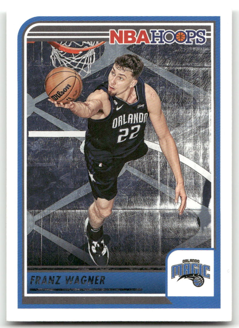 Basketball NBA Franz Wagner 2023-24 NBA Hoops #122 Orlando Magic Trading Card Original