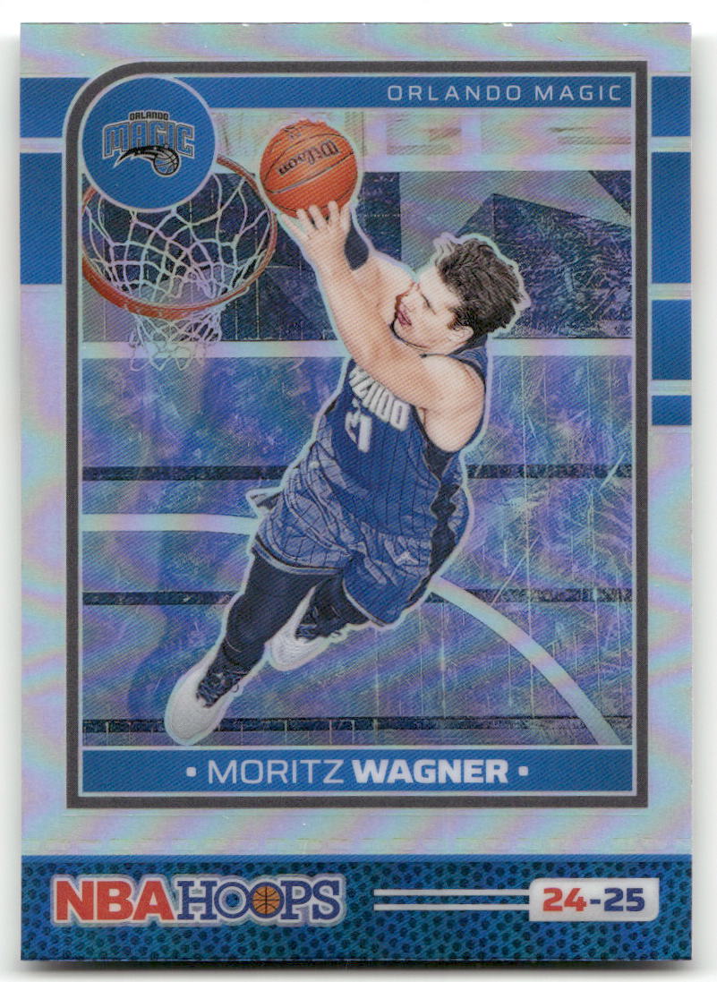 Basketball NBA Moritz Wagner 2024-25 NBA Hoops #105 Silver Prizm Orlando Magic Trading Card Original