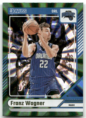 Basketball NBA Franz Wagner 2024-25 Panini Donruss Basketball #179 Green Holo Laser Orlando Magic Trading Card Original