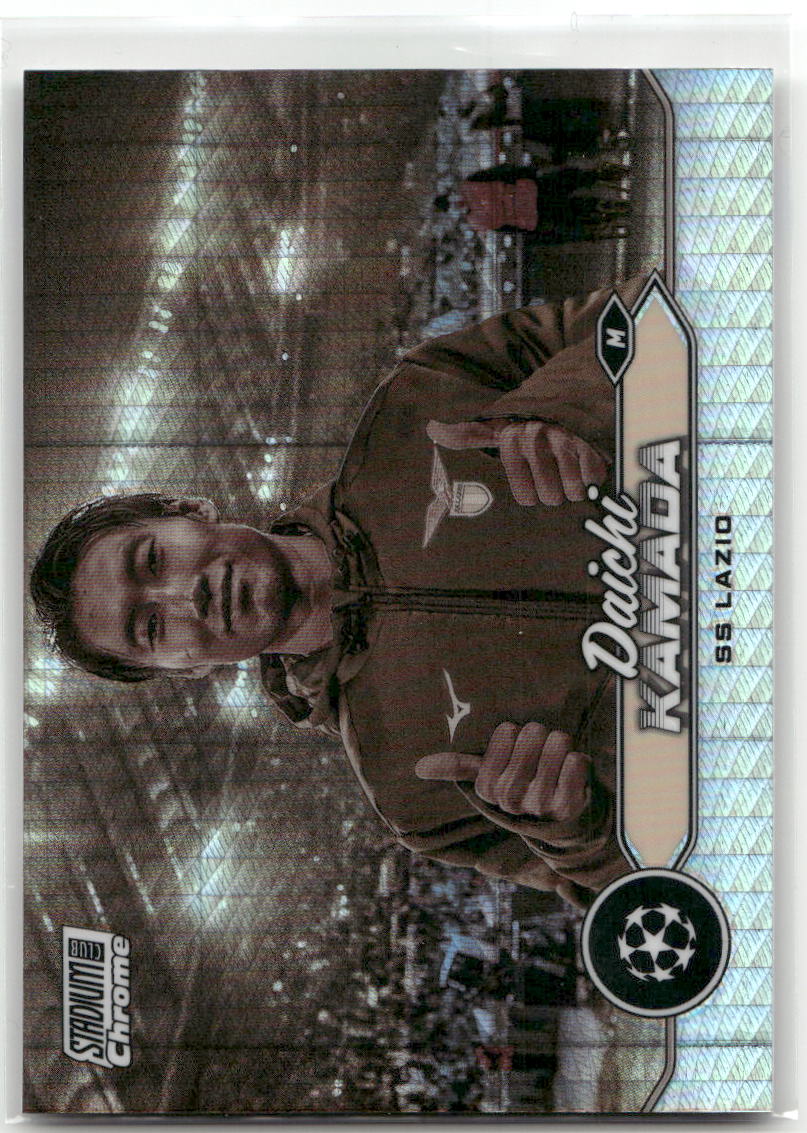 Fußball Daichi Kamada - 2024-25 Topps Stadium Club Chrome UEFA CL - Hyper Prism /75 - SS Lazio #61 Trading Card Original