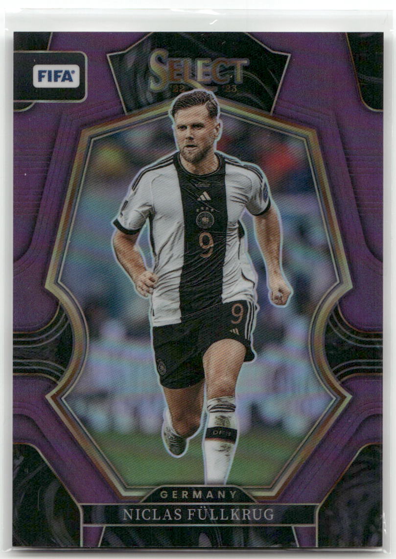 Fußball Niclas Füllkrug - 2022-23 Panini Select FIFA Soccer - Purple Mezzanine Prizm /75 - Germany #137 Trading Card Original