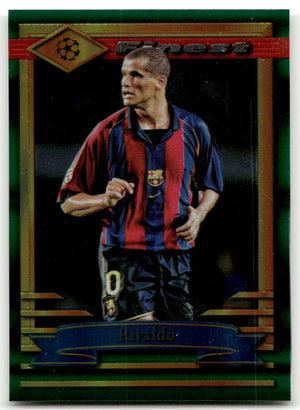 Fußball Rivaldo - 2023 Topps Finest UEFA CL - FC Barcelona #74 Trading Card Original