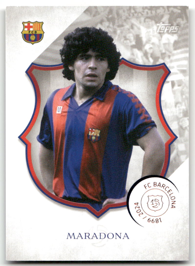 Fußball Maradona - 2024-25 Topps FC Barcelona 125 Legacy - FC Barcelona #41 Trading Card Original