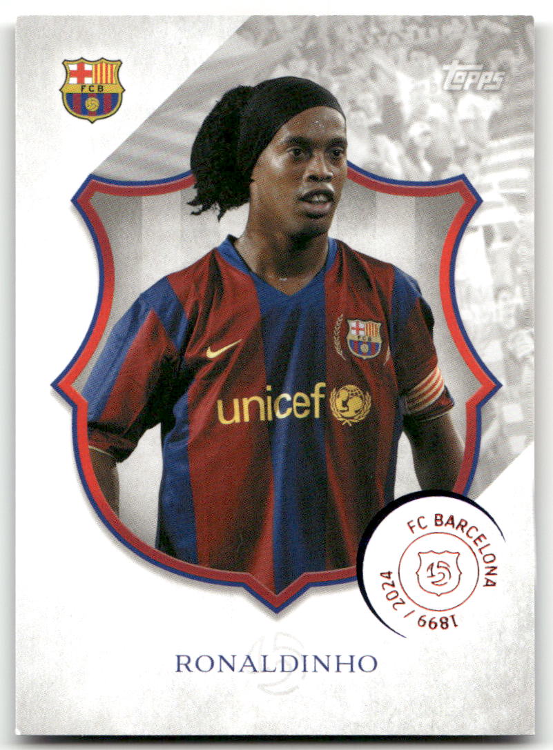 Fußball Ronaldinho - 2024-25 Topps FC Barcelona 125 Legacy - FC Barcelona #43 Trading Card Original