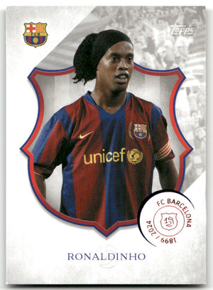 Fußball Ronaldinho - 2024-25 Topps FC Barcelona 125 Legacy - FC Barcelona #43 Trading Card Original