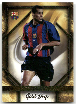 Fußball Rivaldo - 2024 Topps FC Barcelona Gold Drip - FC Barcelona #GD-1 Trading Card Original