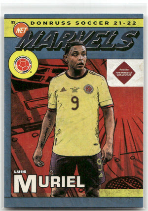 Fußball Luis Muriel - 2021-22 Panini Donruss Soccer - Net Marvels Insert - Colombia #85 Trading Card Original