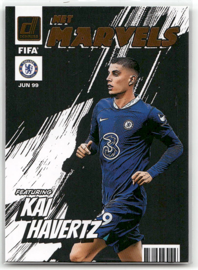 Fußball Kai Havertz - 2022-23 Panini Donruss Soccer - Net Marvels Insert - Chelsea #4 Trading Card Original