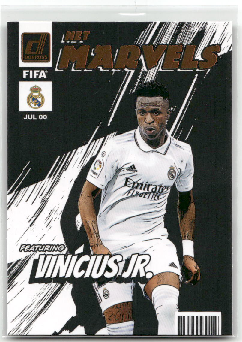 Fußball Vinicius Jr. - 2022-23 Panini Donruss Soccer - Net Marvels Insert - Real Madrid #20 Trading Card Original