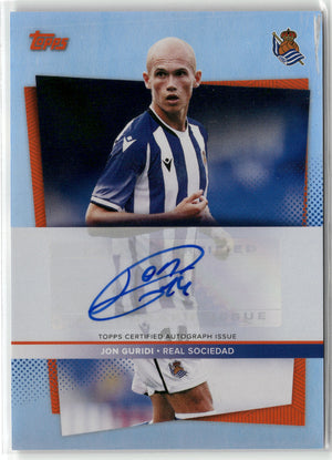 Fußball Jon Guridi - 2021-22 2021/22 Topps Real Sociedad Team Set - Auto - Real Sociedad #AU-JG Trading Card Original
