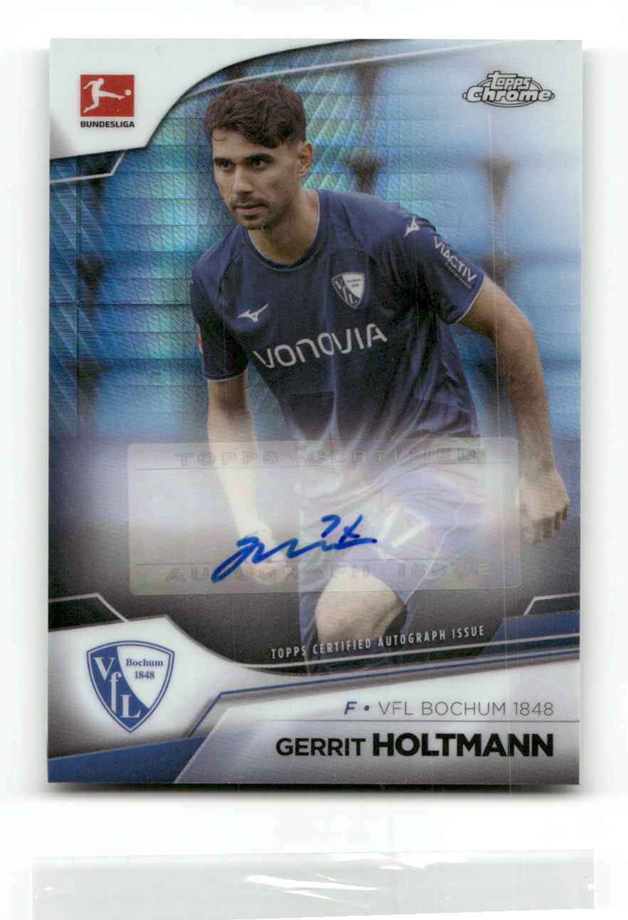 Fußball Gerrit Holtmann - 2022-23 Topps Chrome Bundesliga - Hyper Prism Auto /165 - VFL Bochum 1848 #BCA-GHO Trading Card Original