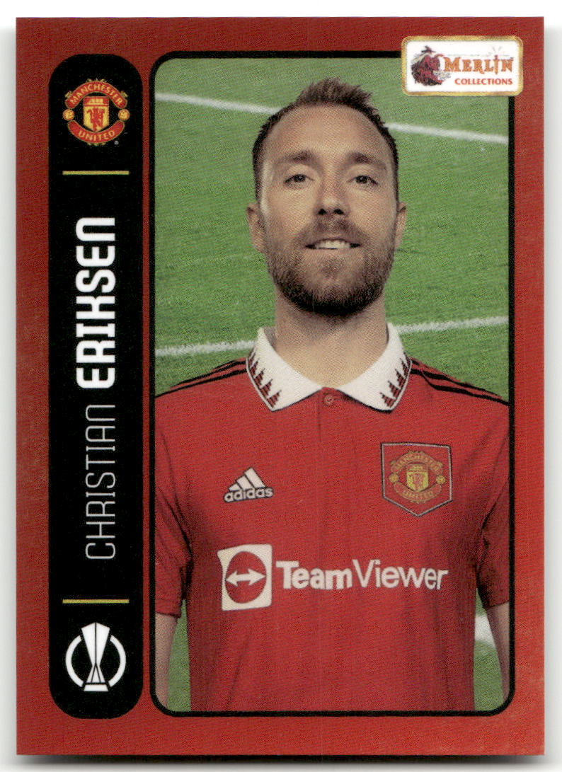 Fußball Christian Eriksen - 2022-23 Topps Merlin Heritage 98 Card Collection - Manchester United #082 Trading Card Original