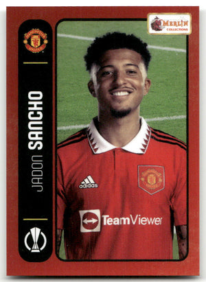 Fußball Jadon Sancho - 2022-23 Topps Merlin Heritage 98 Card Collection - Manchester United #081 Trading Card Original