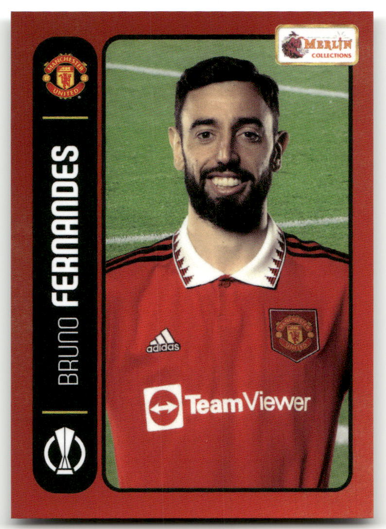 Fußball Bruno Fernandes - 2022-23 Topps Merlin Heritage 98 Card Collection - Manchester United #079 Trading Card Original
