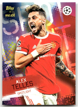 Fußball Alex Telles - 2022 Topps x Steve Aoki Football Festival UEFA CL - Manchester United Trading Card Original