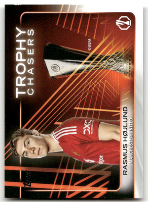 Fußball Rasmus Højlund - 2025 2024-25 Topps UEFA Europa League - Manchester United #RF-18 Trading Card Original