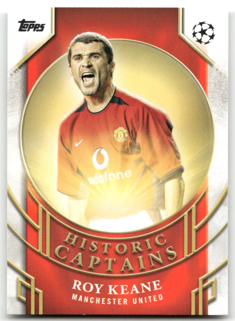 Fußball Roy Keane - 2025 Topps UEFA CL Historic Captains - Manchester United #HC-10 Trading Card Original