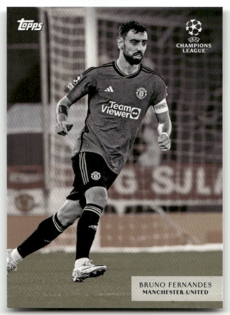 Fußball Bruno Fernandes - 2024 Topps UEFA CL Simplicidad - Manchester United Trading Card Original