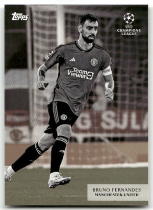 Fußball Bruno Fernandes - 2024 Topps UEFA CL Simplicidad - Manchester United Trading Card Original