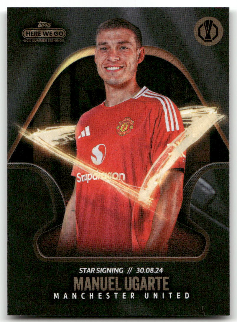 Fußball Manuel Ugarte - 2024 Topps Here We Go UCC Summer Signings - Manchester United Trading Card Original