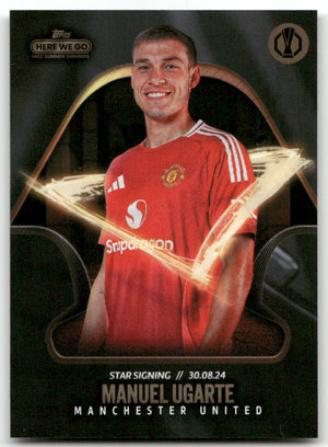 Fußball Manuel Ugarte - 2024 Topps Here We Go UCC Summer Signings - Manchester United Trading Card Original