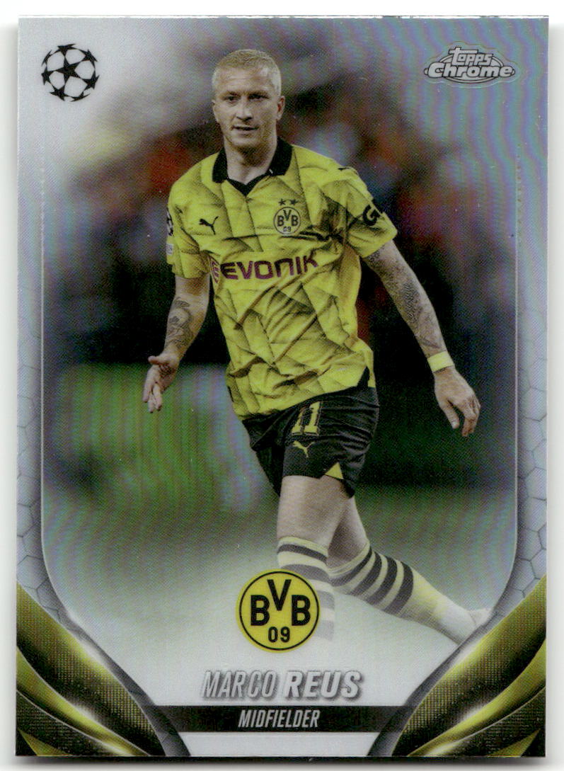 Fußball Marco Reus - 2023-24 Topps Chrome UEFA UCC - Refractor - Borussia Dortmund #173 Trading Card Original