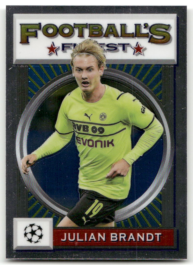 Fußball Julian Brandt - 2022 Topps UEFA CL Football's Finest - Borussia Dortmund #188 Trading Card Original