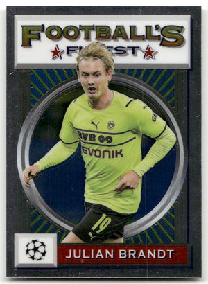 Fußball Julian Brandt - 2022 Topps UEFA CL Football's Finest - Borussia Dortmund #188 Trading Card Original
