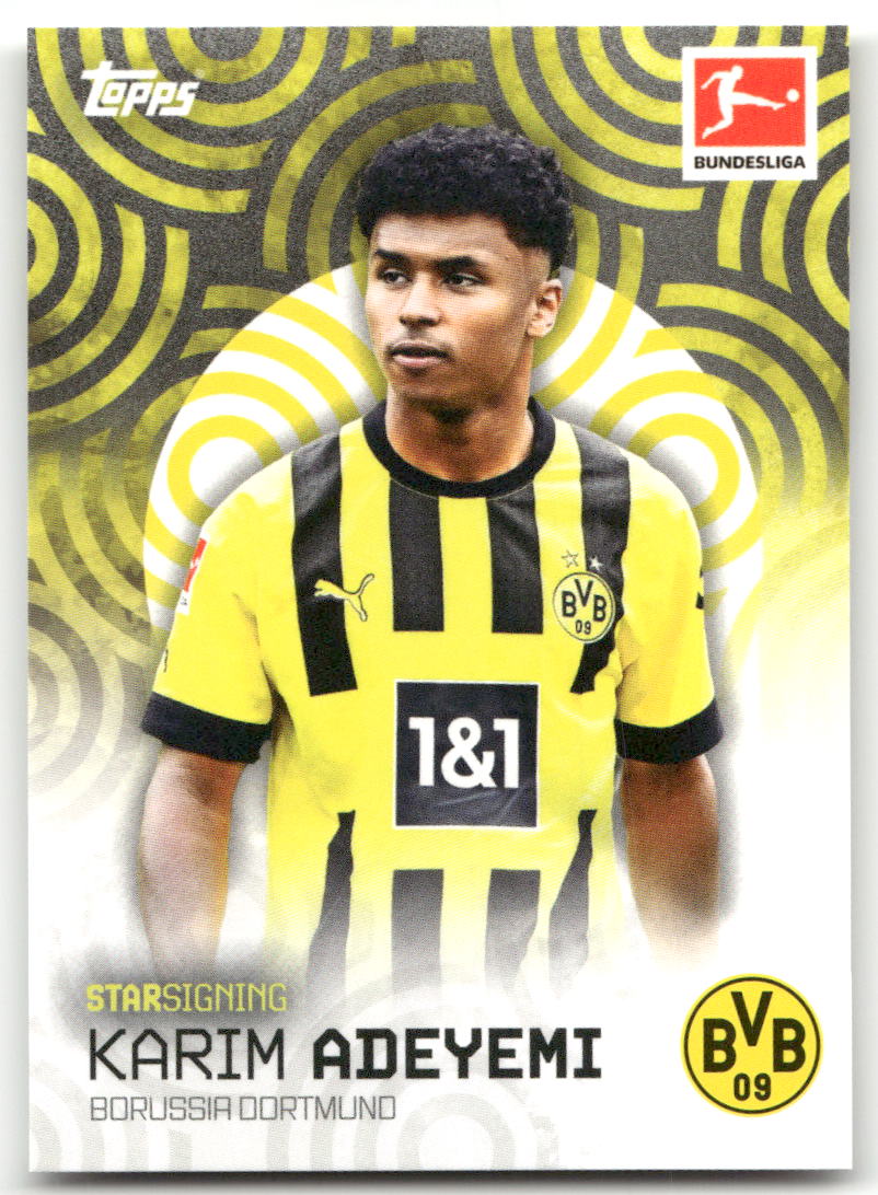 Fußball Karim Adeyemi - 2022-23 Topps Bundesliga Star Signings - Borussia Dortmund Trading Card Original