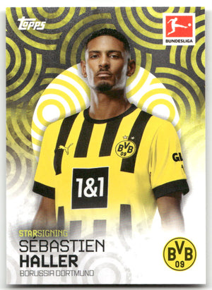 Fußball Sébastien Haller - 2022-23 Topps Bundesliga - Borussia Dortmund Trading Card Original