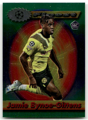 Fußball Jamie Bynoe-Gittens Rookie - 2023 Topps Finest UEFA CL - Borussia Dortmund #9 Trading Card Original