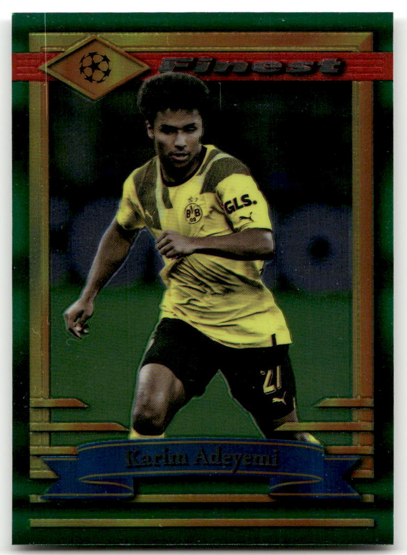 Fußball Karim Adeyemi - 2022-23 Topps Finest UEFA CL - Borussia Dortmund #40 Trading Card Original