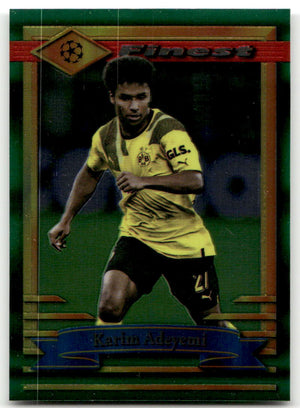 Fußball Karim Adeyemi - 2022-23 Topps Finest UEFA CL - Borussia Dortmund #40 Trading Card Original