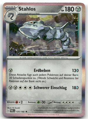 2023 Paradox Rift Stahlos #125/182 Rare Holo Pokémon TCG