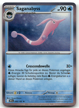 2025 Destined Rivals Saganabyss #056/182 Rare Pokémon TCG