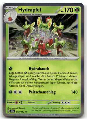 2025 Destinos Entrelazados / Destinies Intertwined (DRI DE) Hydrapfel #018/182 Rare Pokémon TCG