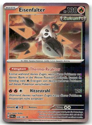2023 Scarlet & Violet Paradox Rift Eisenfalter #028/182 Rare Holo Pokémon TCG