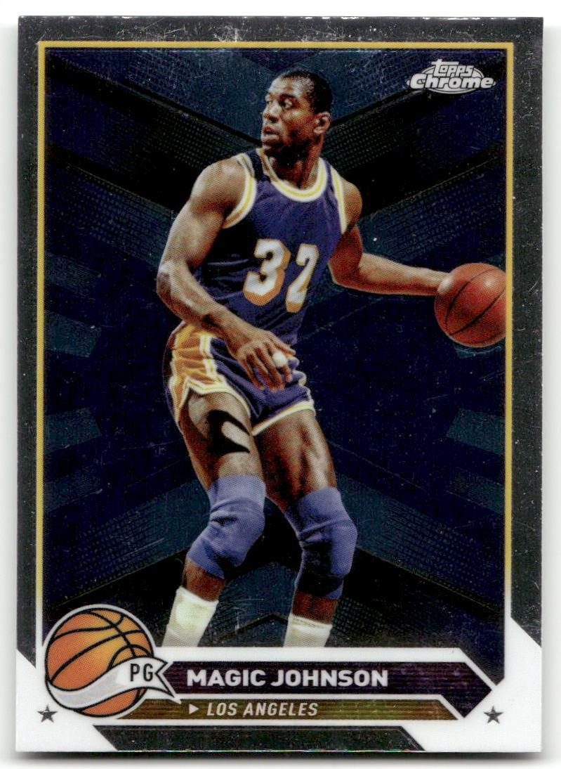 Basketball NBA Magic Johnson - 2024 Topps Chrome - Los Angeles Lakers #97 Trading Card Original