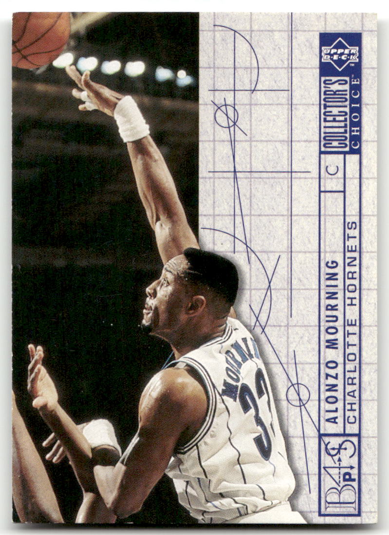 Basketball NBA Alonzo Mourning - 1994 Upper Deck Collector's Choice - Charlotte Hornets #374 Trading Card Original