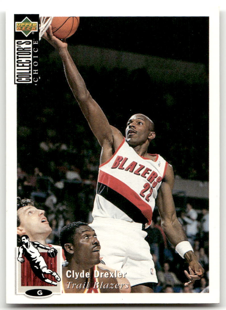 Basketball NBA Clyde Drexler - 1994-95 Upper Deck Collector's Choice - Portland Trail Blazers #22 Trading Card Original